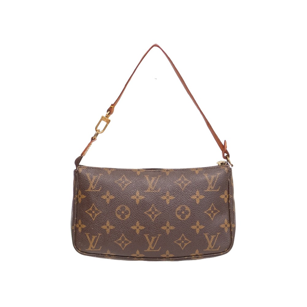 Louis Vuitton Monogram Pochette Accessoires Brown Canvas Shoulder Bag M51980